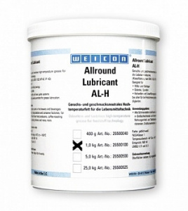 WEICON AL-H Высокоэффективная жировая смазка (1 кг) для пищевой промышленности, без вкуса и запаха. 