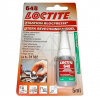 LOCTITE 648 5ML Вал-втулочный фиксатор, высокотемпературный, быстроотверждаемый 0.15мм