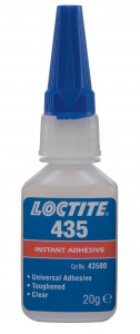 LOCTITE 435 20г. Повышенной прочности для пористых поверхностей, химо- водостойкость, прозрачный