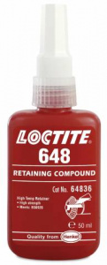 LOCTITE 648 50МL,   Вал-втулочный фиксатор высокотемпературный,быстроотверждаемый 0.15мм