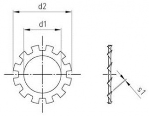 Шайба DIN 6797 ф28 форма А