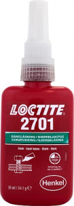 LOCTITE 2701 50ML, Резьбовой фиксатор высокой прочности для неактивных материалов