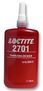 LOCTITE 2701 250ML, Резьбовой фиксатор высокой прочности для неактивных материалов